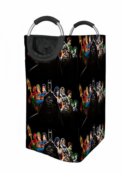 dc universe superhero assemble Laundry Hamper | Laundry Basket