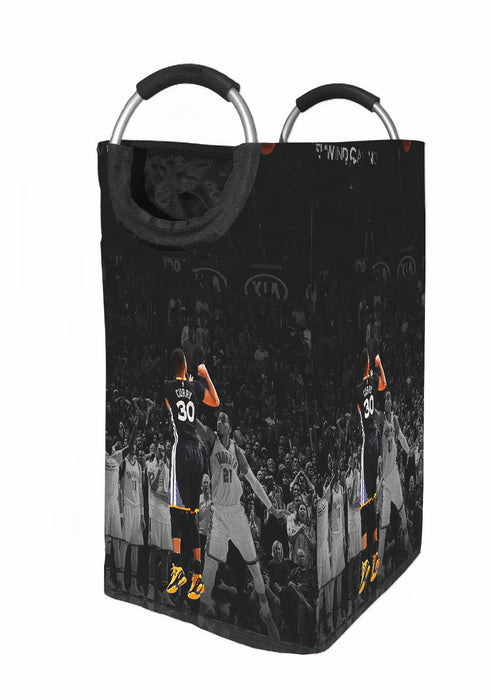 curry front of monochrome nba Laundry Hamper | Laundry Basket