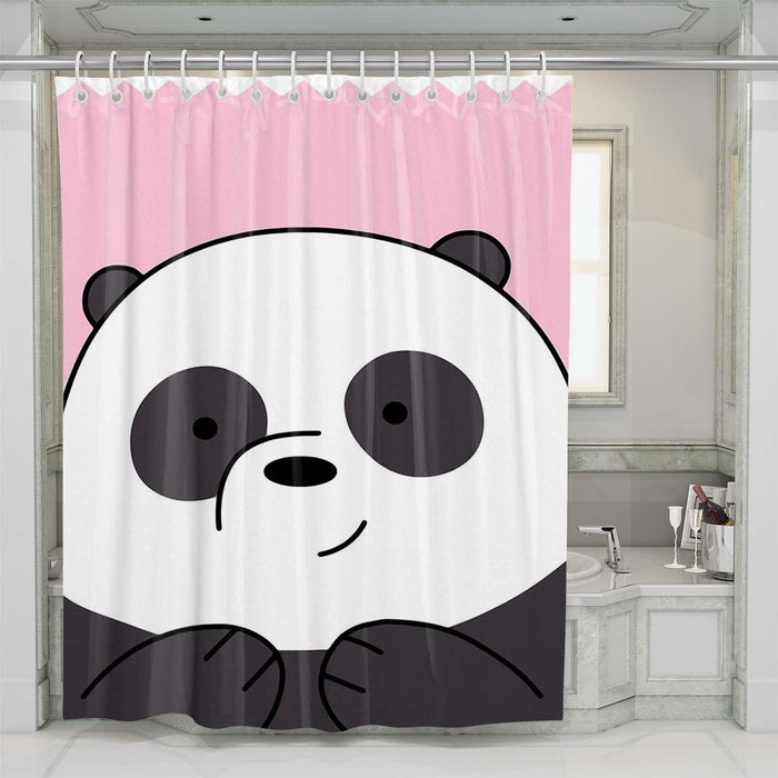 cutest panda we bare bears shower curtains