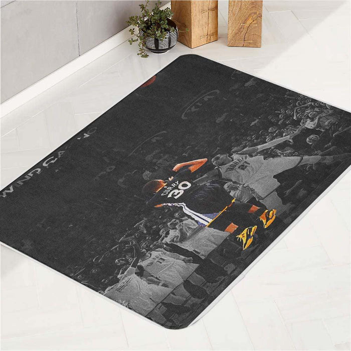 curry front of monochrome nba bath rugs