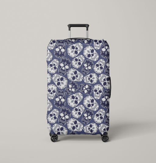 dead tattoo skull darkness Luggage Cover | suitcase