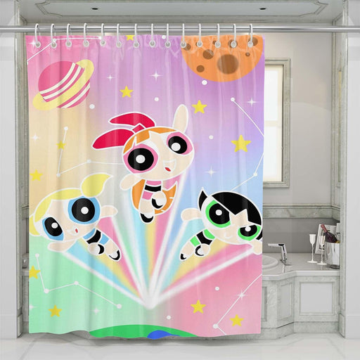 cutest the powepuff girls shower curtains