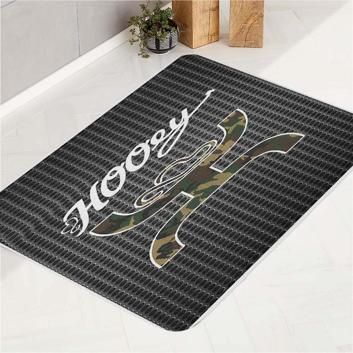 HOOEY METAL CAMO LOGO bath rugs