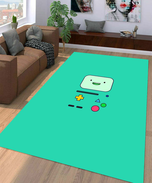 cyan beemo adventure time Living room carpet rugs