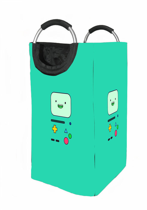 cyan beemo adventure time Laundry Hamper | Laundry Basket