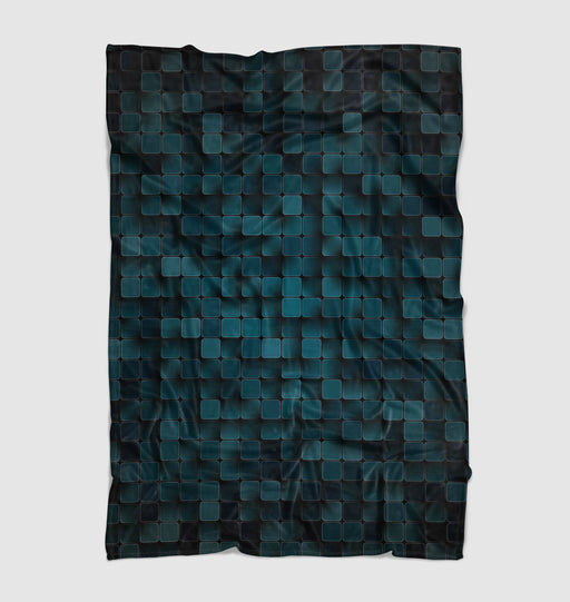 deep of field dark blue square Ultra soft fleece blanket