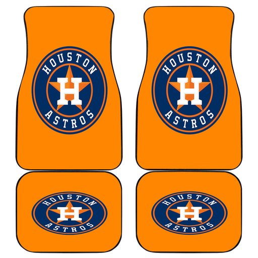 HOUSTON ASTROS LOGO ORANGE Car floor mats Universal fit