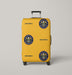 denver nuggets logo hexagon yellow Luggage Cover | suitcase