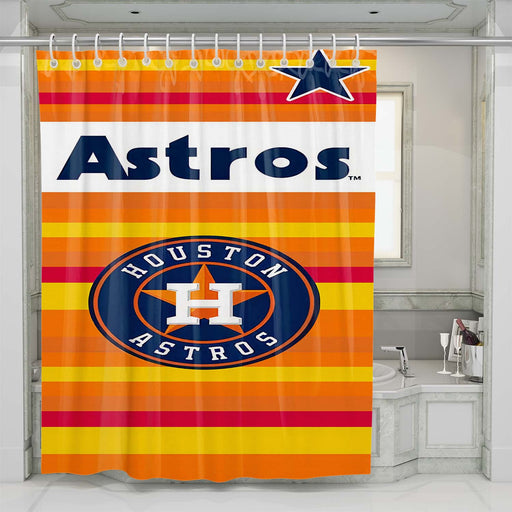 houston astros mlb #1 shower curtains