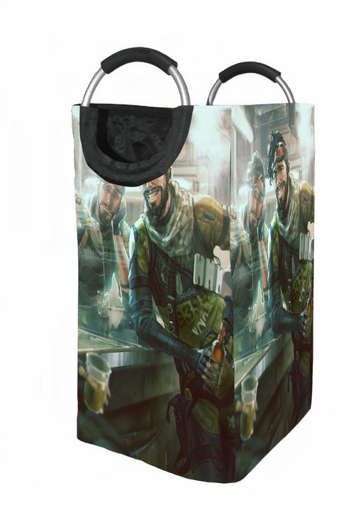 cyberpunk apex legends in bar Laundry Hamper | Laundry Basket