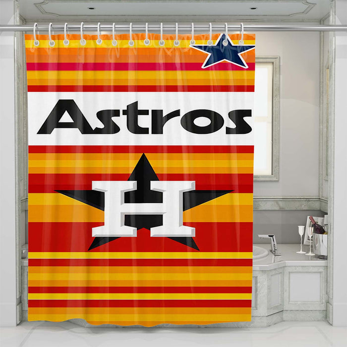 houston astros mlb #2 shower curtains