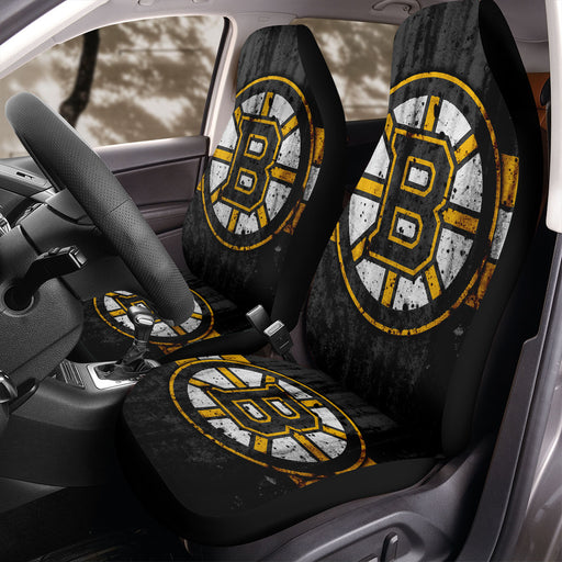 dark boston ruins logo Car Seat Covers