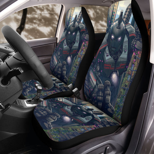 cyberpunk robbot steel game Car Seat Covers