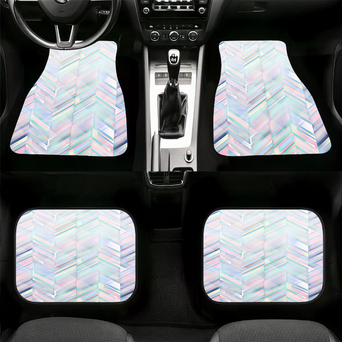 diamond material texture pattern Car floor mats Universal fit