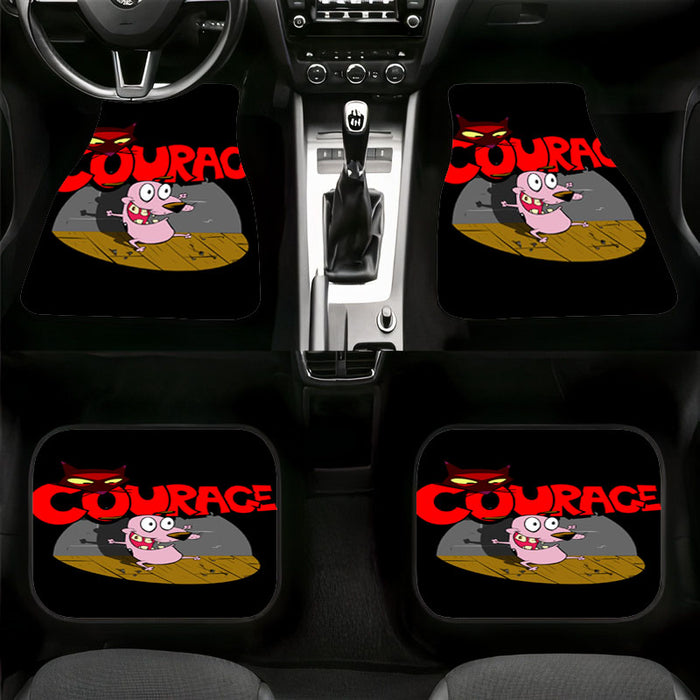 dark courage the cowardly dog cartoon Car floor mats Universal fit