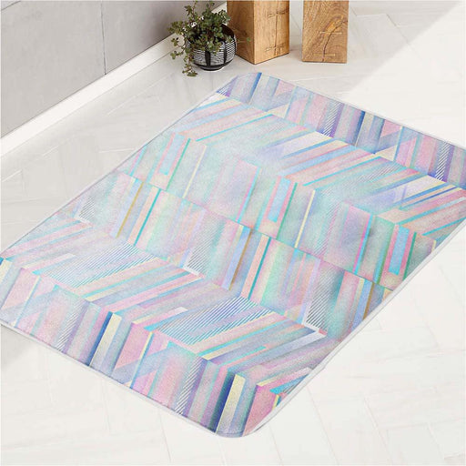 diamond material texture pattern bath rugs