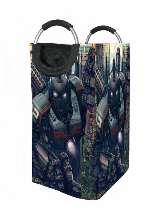 cyberpunk robbot steel game Laundry Hamper | Laundry Basket