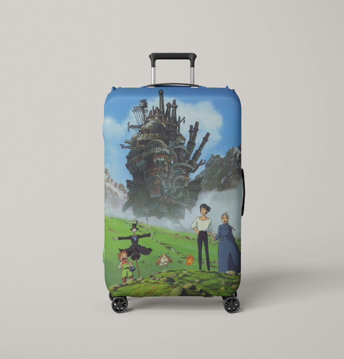 howl's moving castle anime Luggage Cover | suitcase