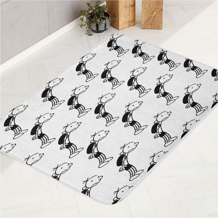 diary of whimpy kids cartoon bath rugs