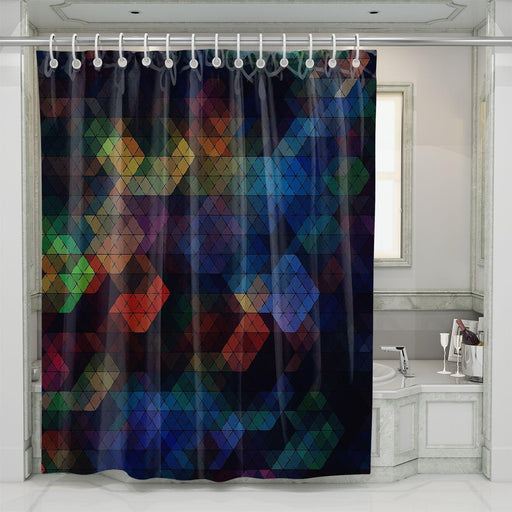 digital art pattern abstract shower curtains