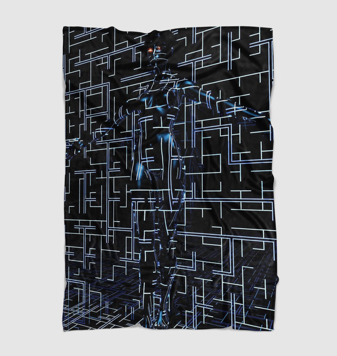 digital blasphemy cyberpunk Ultra soft fleece blanket