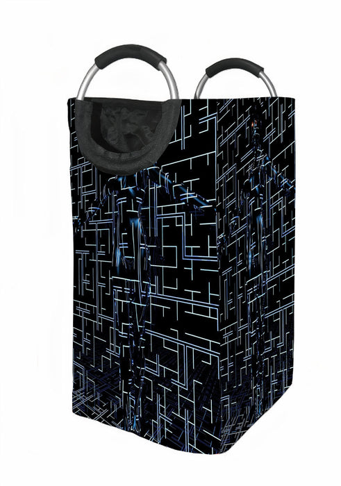 digital blasphemy cyberpunk Laundry Hamper | Laundry Basket