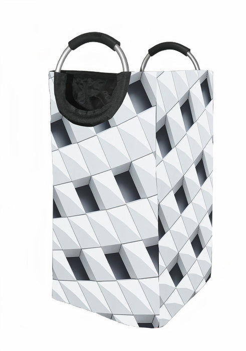 dimension monochrome square twirl Laundry Hamper | Laundry Basket