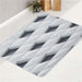 dimension monochrome square twirl bath rugs