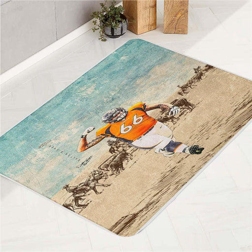 dalton risner nfl grunge player bath rugs