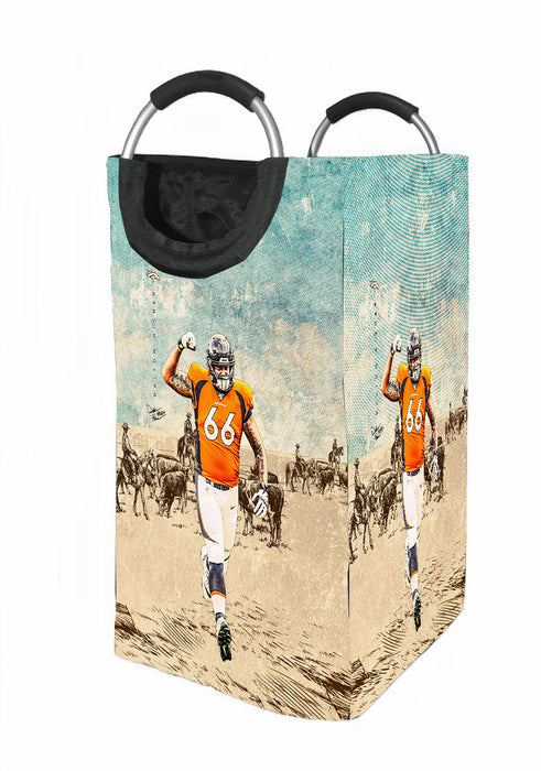 dalton risner nfl grunge player Laundry Hamper | Laundry Basket