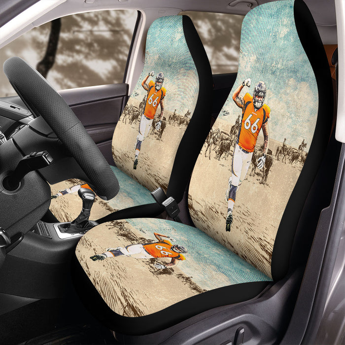 dalton risner nfl grunge player Car Seat Covers