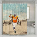 dalton risner nfl grunge player shower curtains