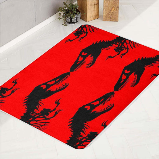 dinosaur bones jurrasic park bath rugs