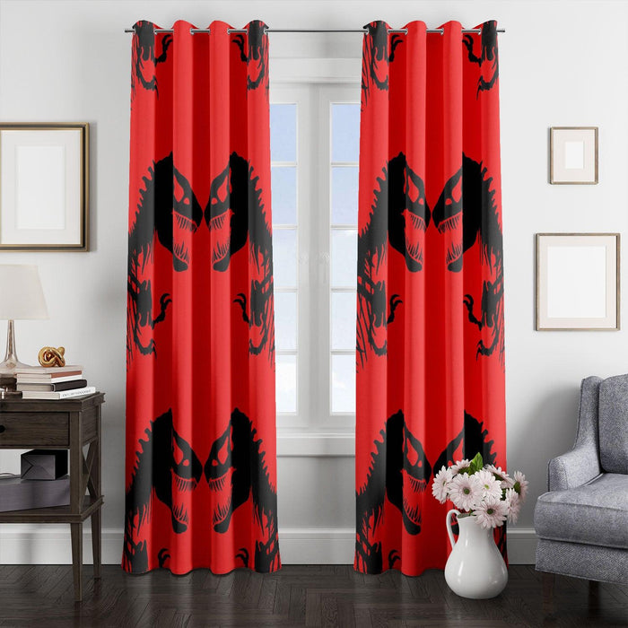 dinosaur bones jurrasic park window Curtain