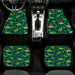 dinosaurs and forest green Car floor mats Universal fit