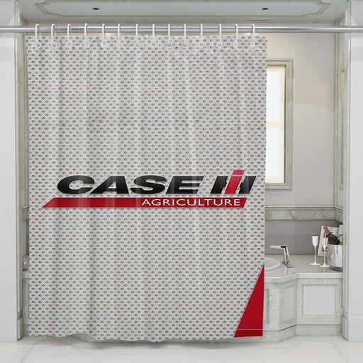 ih international harvester logo shower curtains