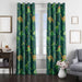 dinosaurs and forest green window Curtain