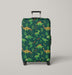 dinosaurs and forest green Luggage Cover | suitcase