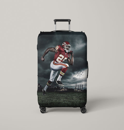 dark mode nfl player Luggage Covers | Suitcase