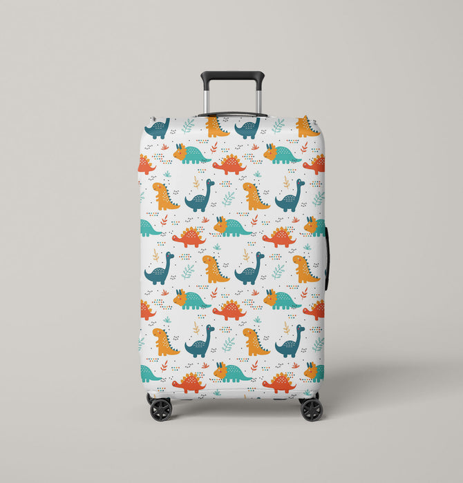 dinousaurs kids colorful Luggage Cover | suitcase