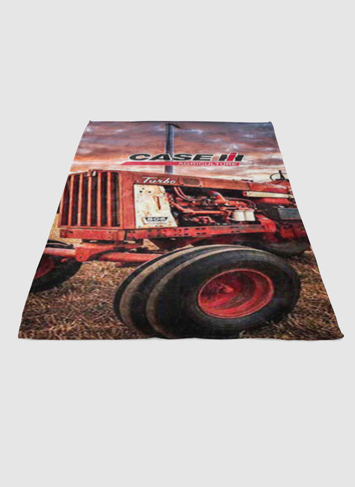 IH INTERNATIONAL HARVESTER TRACTOR soft fleece blanket