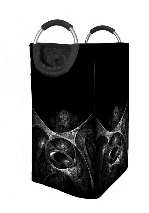 dark oakley logo brand monochrome Laundry Hamper | Laundry Basket