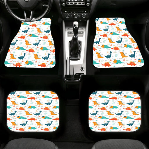 dinousaurs kids colorful Car floor mats Universal fit