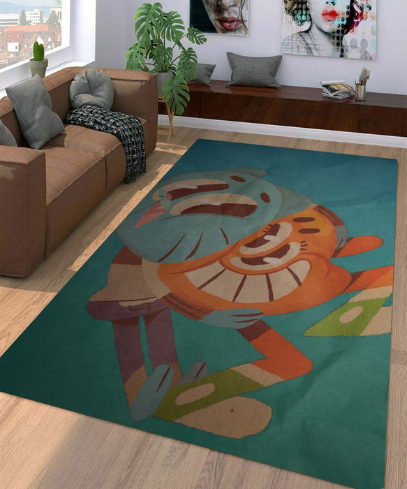 darwin and gumball Living room carpet rugs