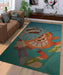 darwin and gumball Living room carpet rugs