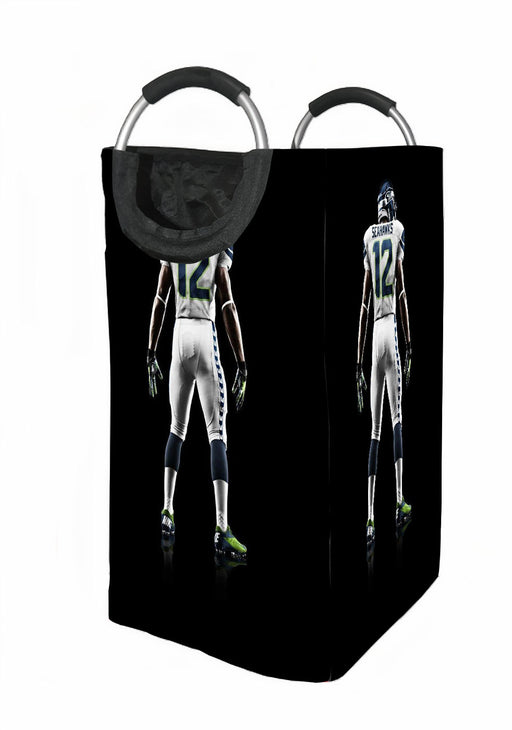 dark seahawks player nfl Laundry Hamper | Laundry Basket