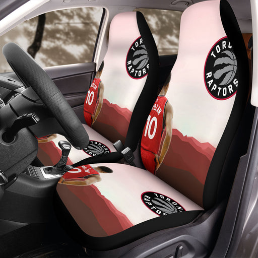 derozan toronto raptors silhouette Car Seat Covers