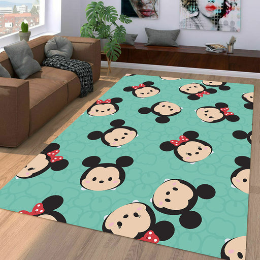 disney mickey mouse cute faces Living room carpet rugs