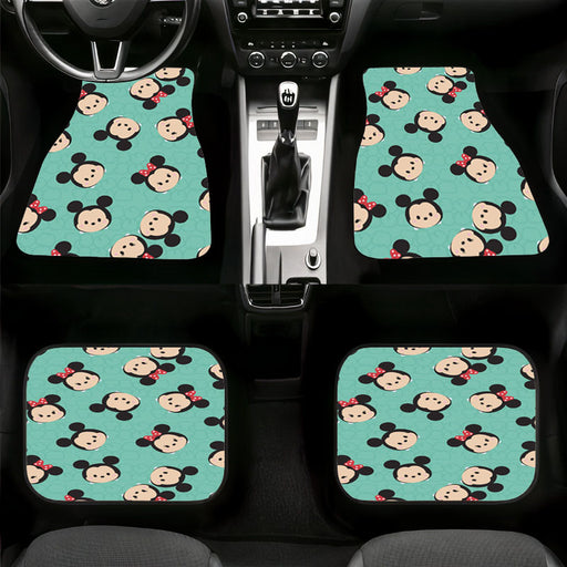 disney mickey mouse cute faces Car floor mats Universal fit