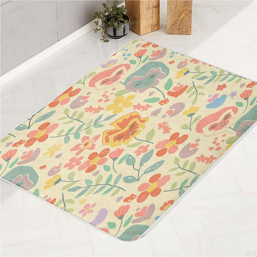 disney style flower emotions bath rugs